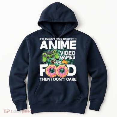 Funny Anime Food And Video Games Hoodie