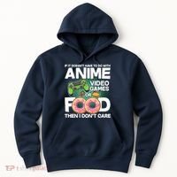 Funny Anime Food And Video Games Hoodie thumb 0