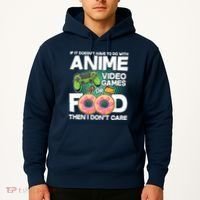 Funny Anime Food And Video Games Hoodie thumb 2