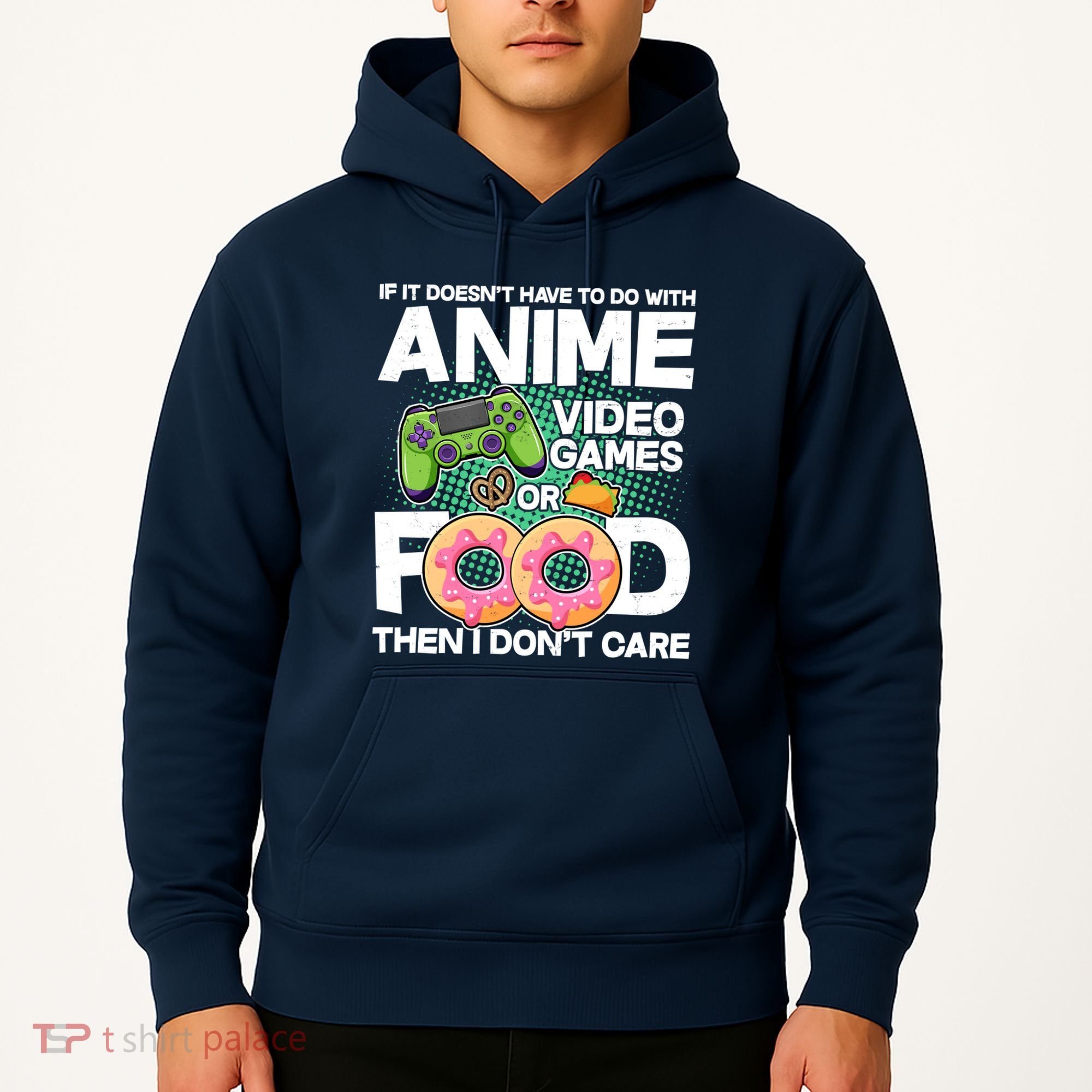 Funny Anime Food And Video Games Hoodie