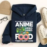 Funny Anime Food And Video Games Hoodie thumb 4