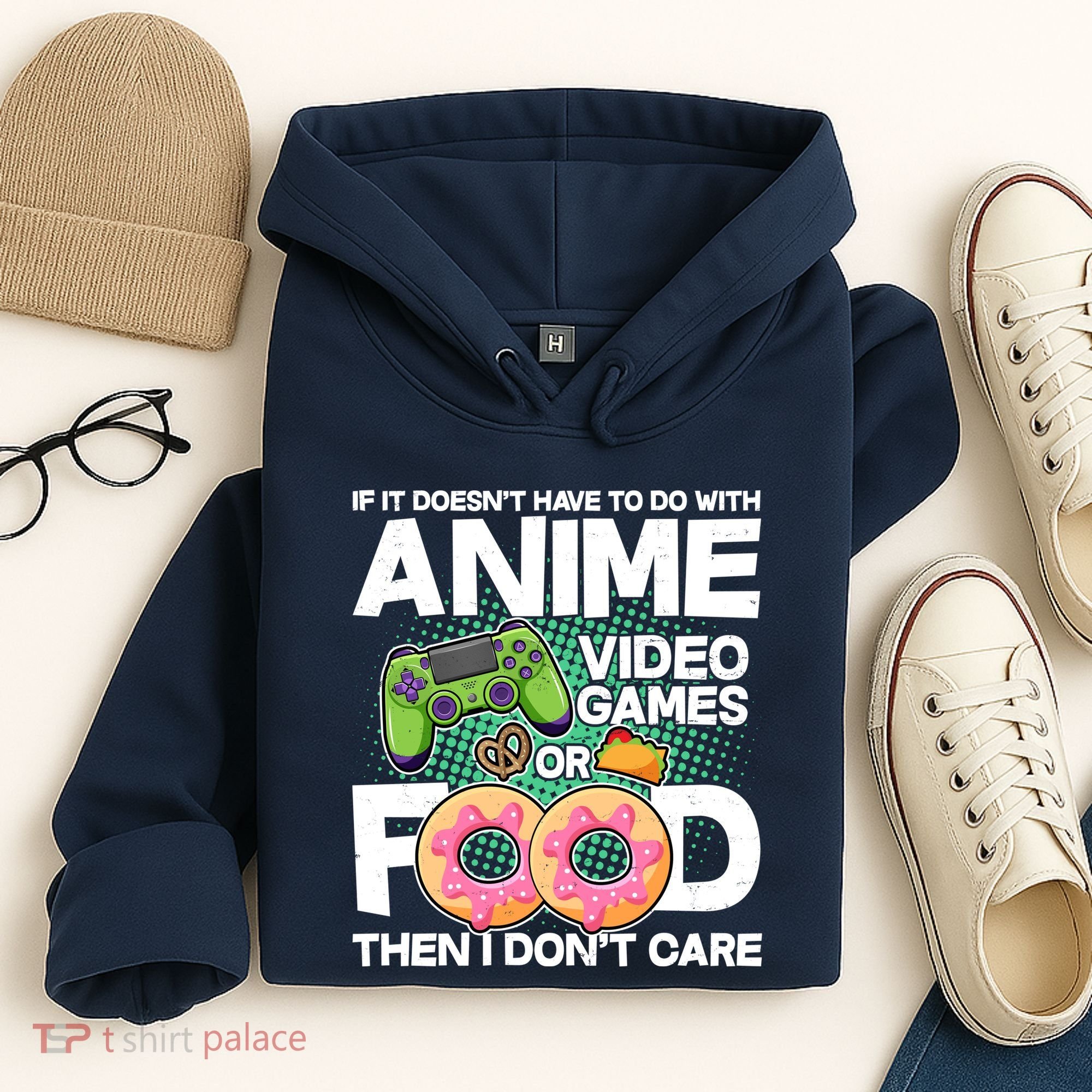 Funny Anime Food And Video Games Hoodie