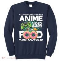 Funny Anime Food And Video Games Sweatshirt thumb 0