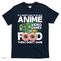 Funny Anime Food And Video Games T-Shirt thumb 0