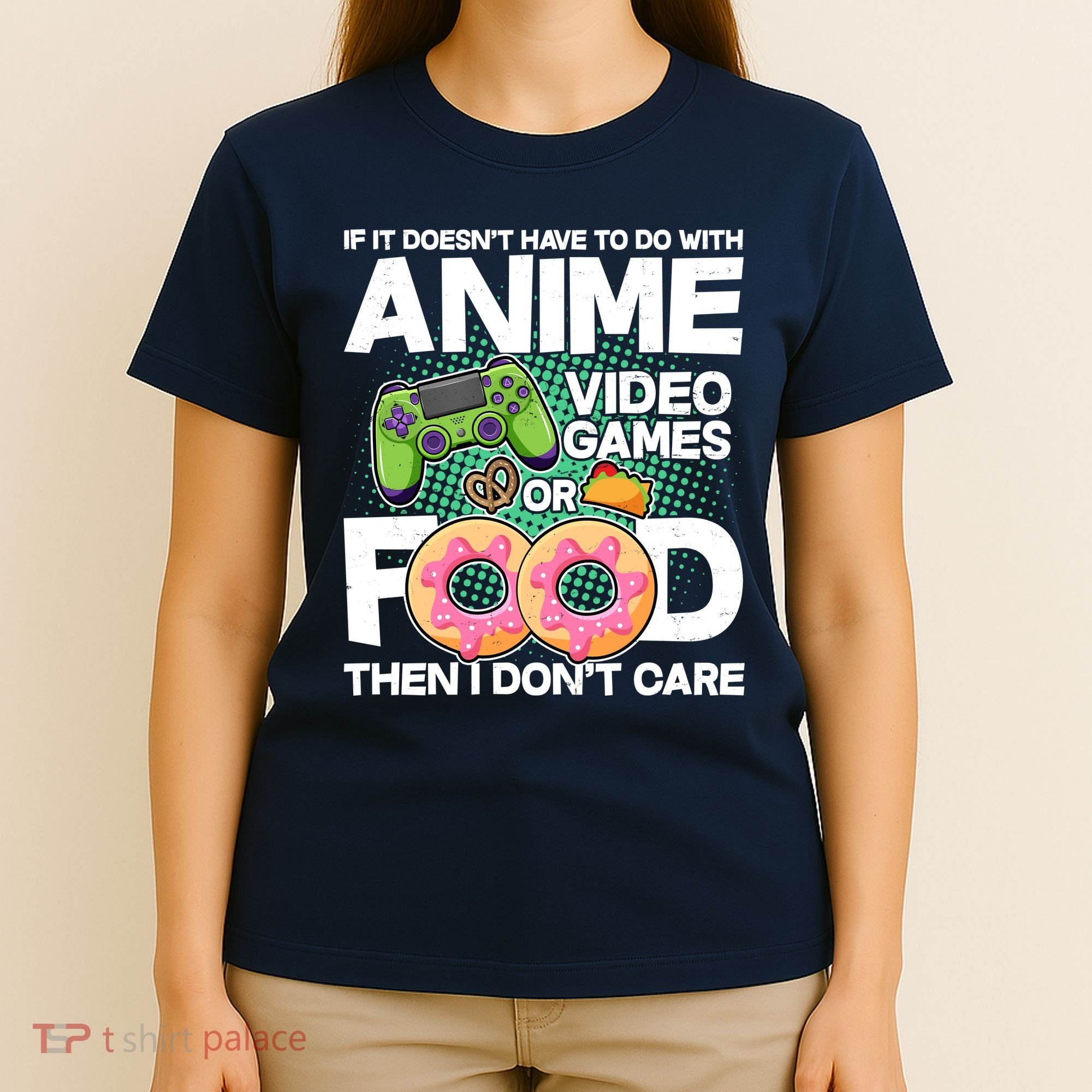 Funny Anime Food And Video Games T-Shirt