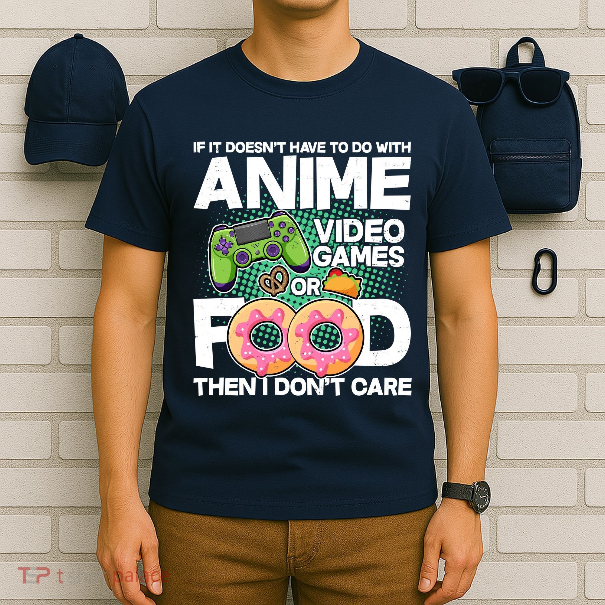 Funny Anime Food And Video Games T-Shirt