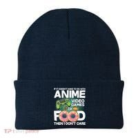 Funny Anime Food And Video Games Beanie thumb 0