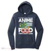 Funny Anime Food And Video Games Women's Hoodie thumb 0