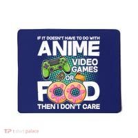 Funny Anime Food And Video Games Mousepad thumb 0