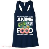 Funny Anime Food And Video Games Women's Tank Top thumb 0