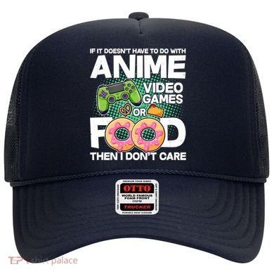 Funny Anime Food And Video Games Hat