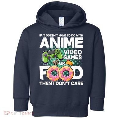 Funny Anime Food And Video Games Toddler Hoodie