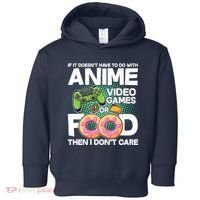 Funny Anime Food And Video Games Toddler Hoodie thumb 0