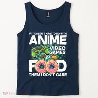 Funny Anime Food And Video Games Tank Top thumb 2