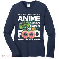 Funny Anime Food And Video Games Women's Long Sleeve Shirt thumb 0
