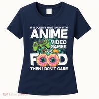 Funny Anime Food And Video Games Women's T-Shirt thumb 0