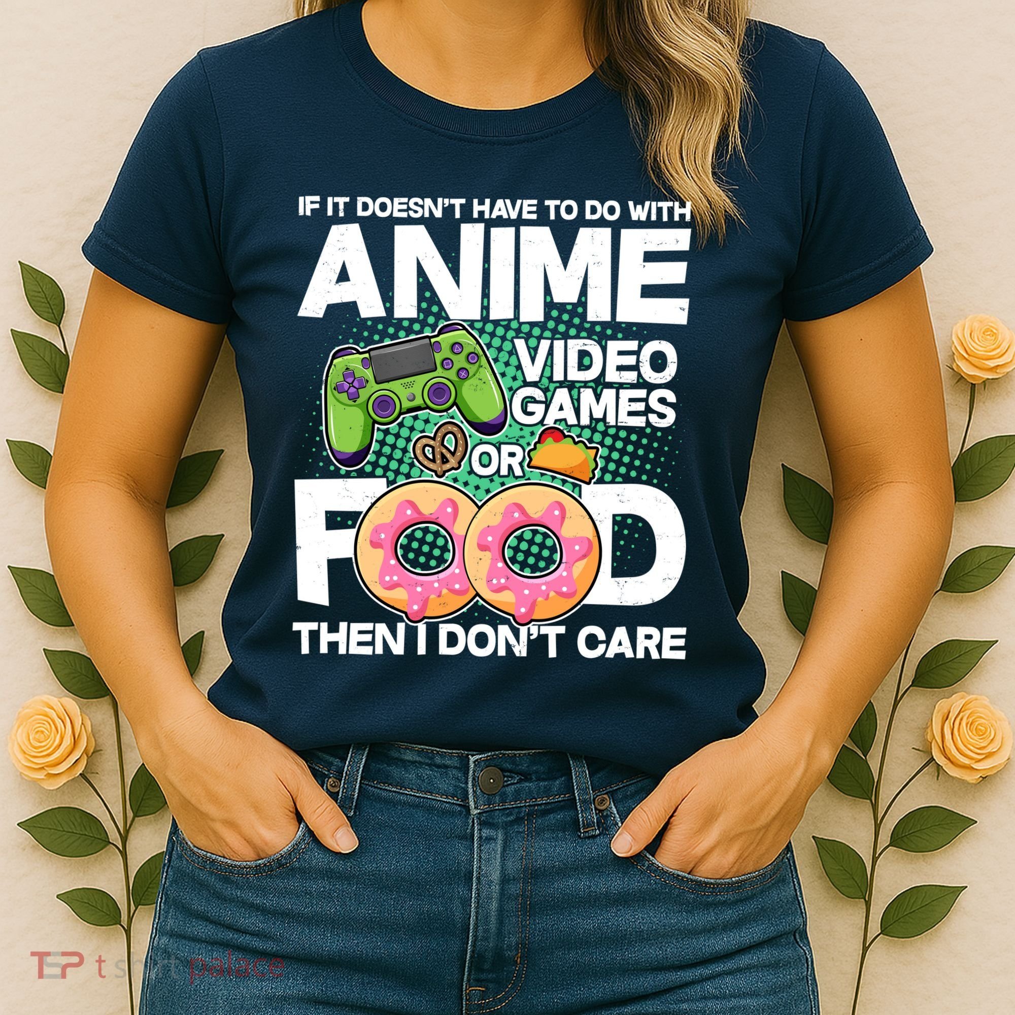 Funny Anime Food And Video Games Women's T-Shirt