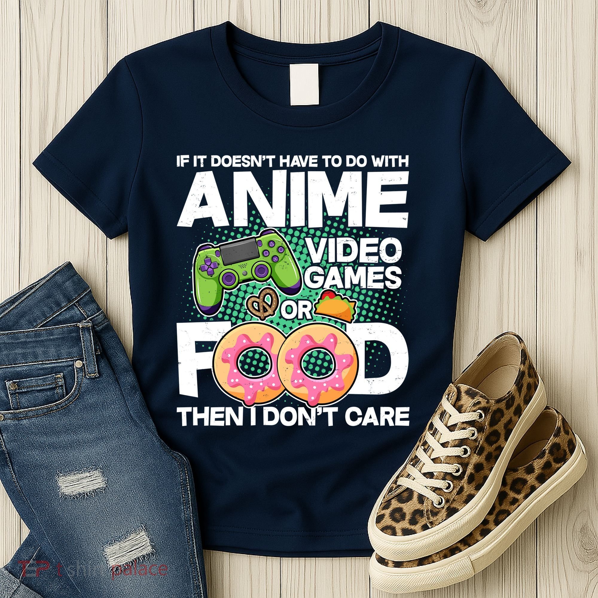 Funny Anime Food And Video Games Women's T-Shirt