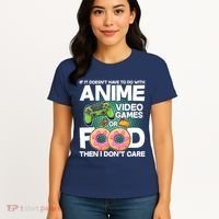 Funny Anime Food And Video Games Women's T-Shirt thumb 4