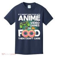 Funny Anime Food And Video Games Kids T-Shirt thumb 0