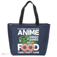 Funny Anime Food And Video Games Tote Bag thumb 0