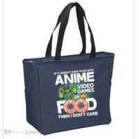 Funny Anime Food And Video Games Tote Bag thumb 2