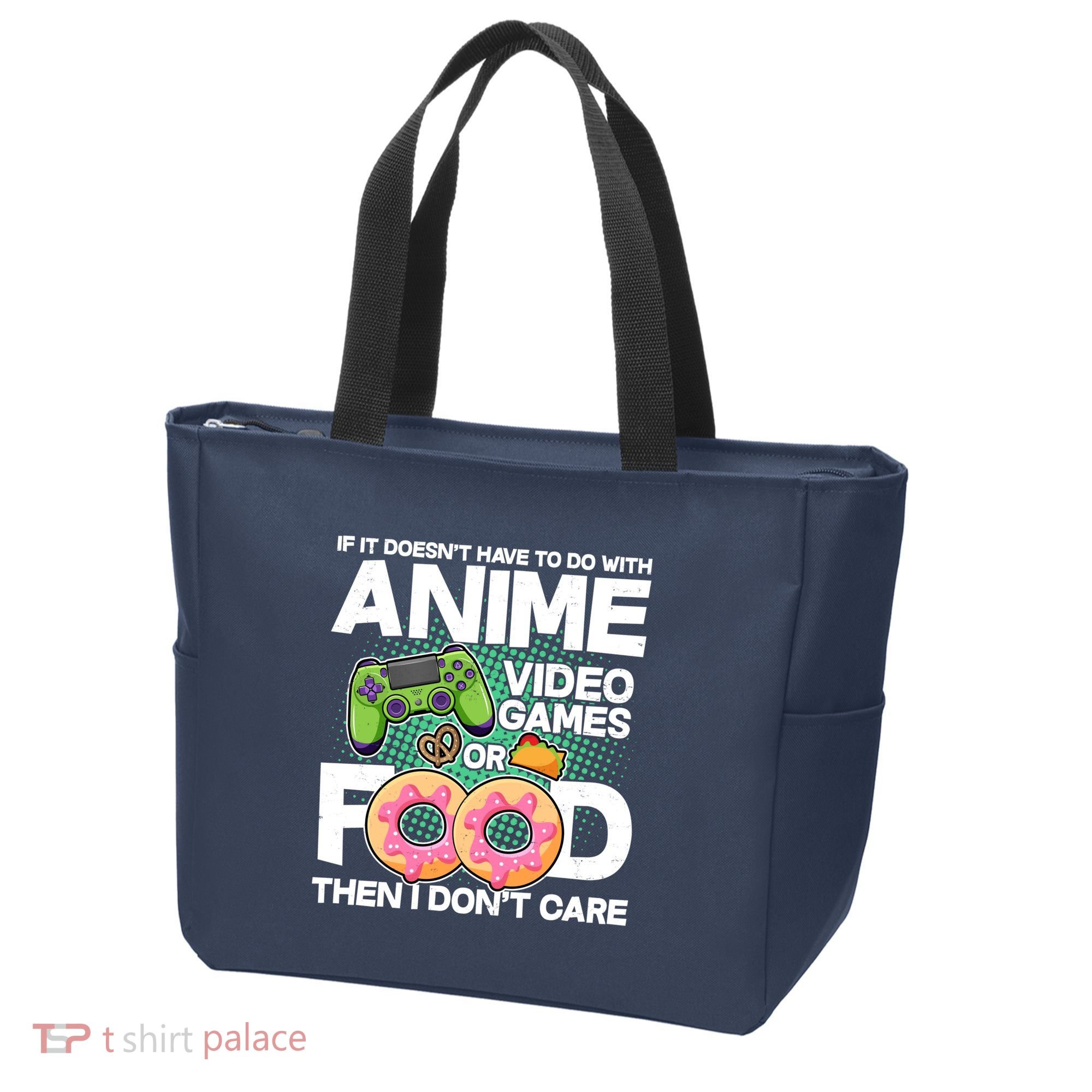 Funny Anime Food And Video Games Tote Bag