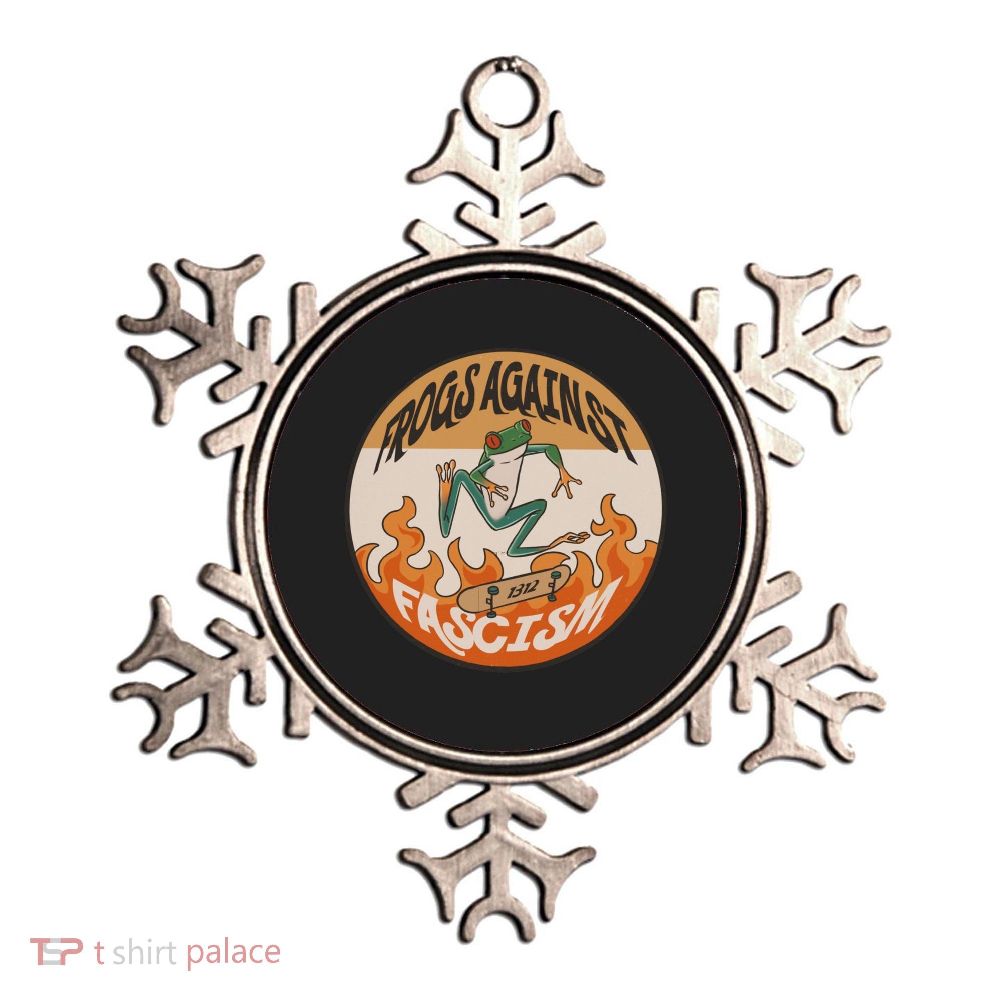 Frogs Against Fascism Ornament