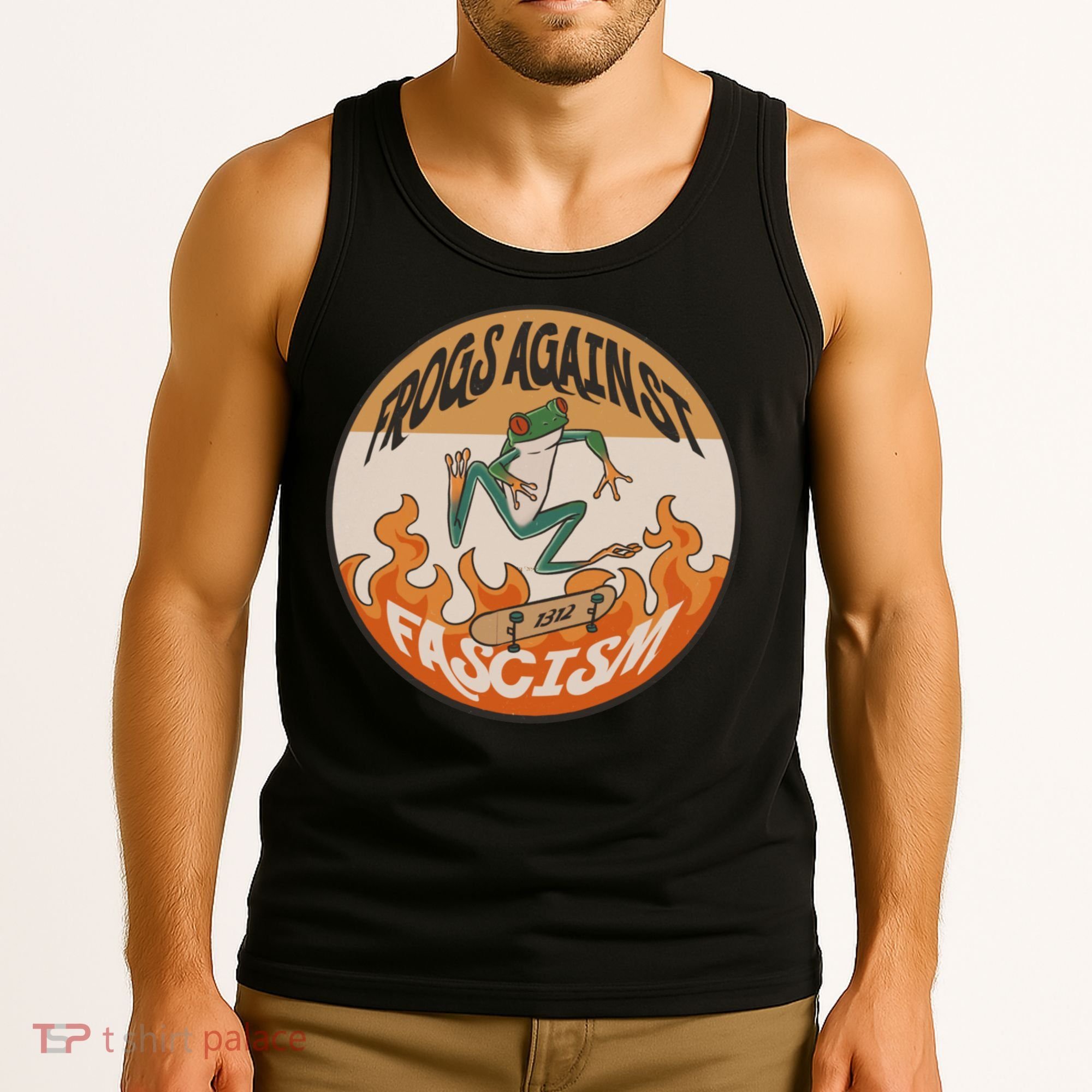 Frogs Against Fascism Tank Top