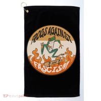 Frogs Against Fascism Golf Towel thumb 0