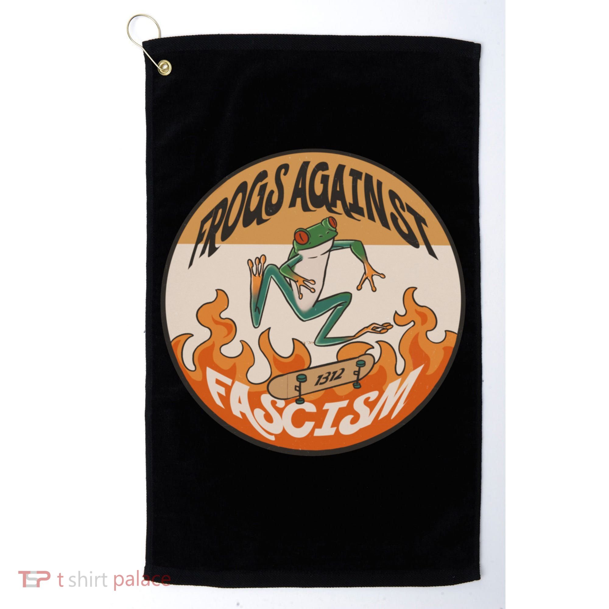 Frogs Against Fascism Golf Towel