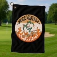 Frogs Against Fascism Golf Towel thumb 1