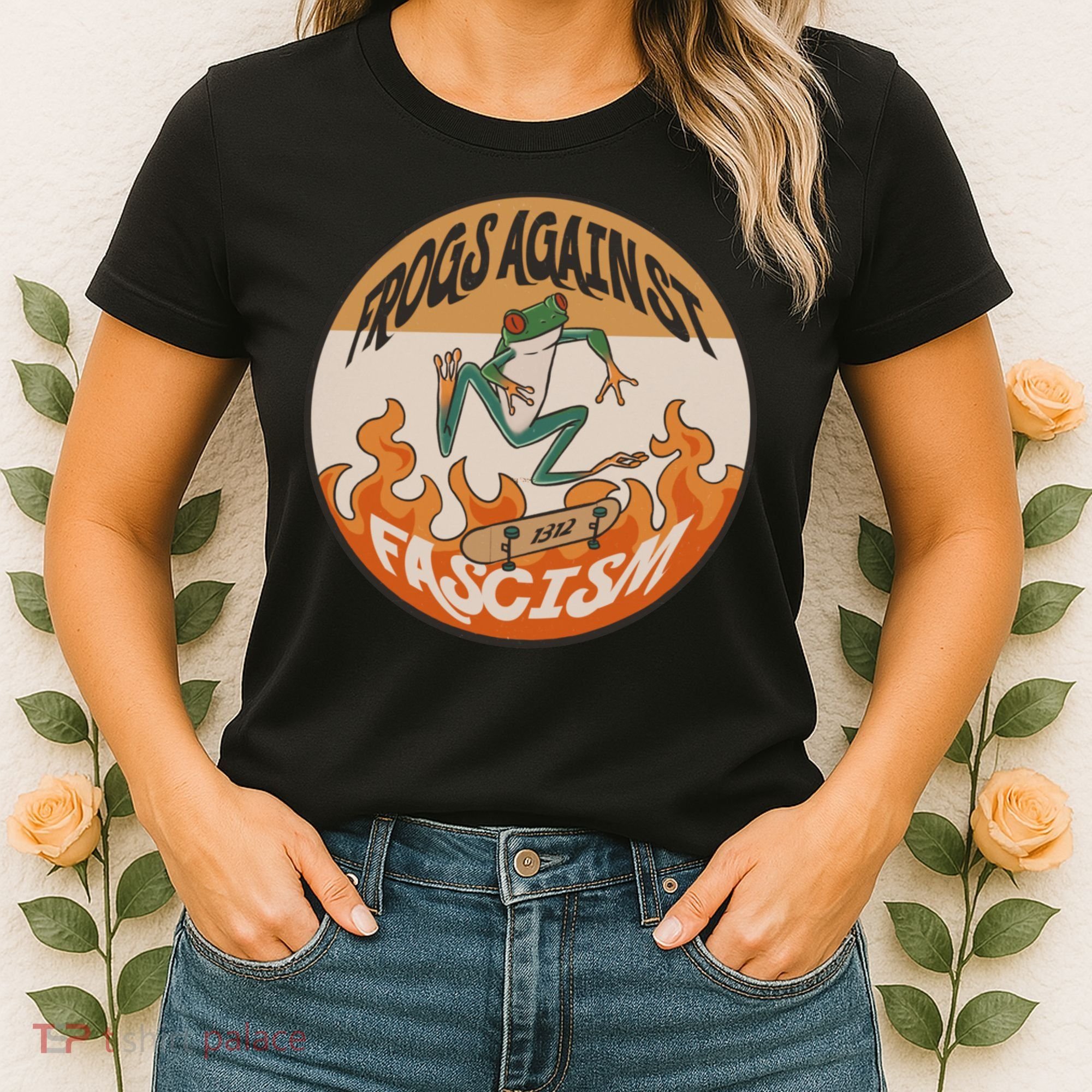 Frogs Against Fascism Women's T-Shirt