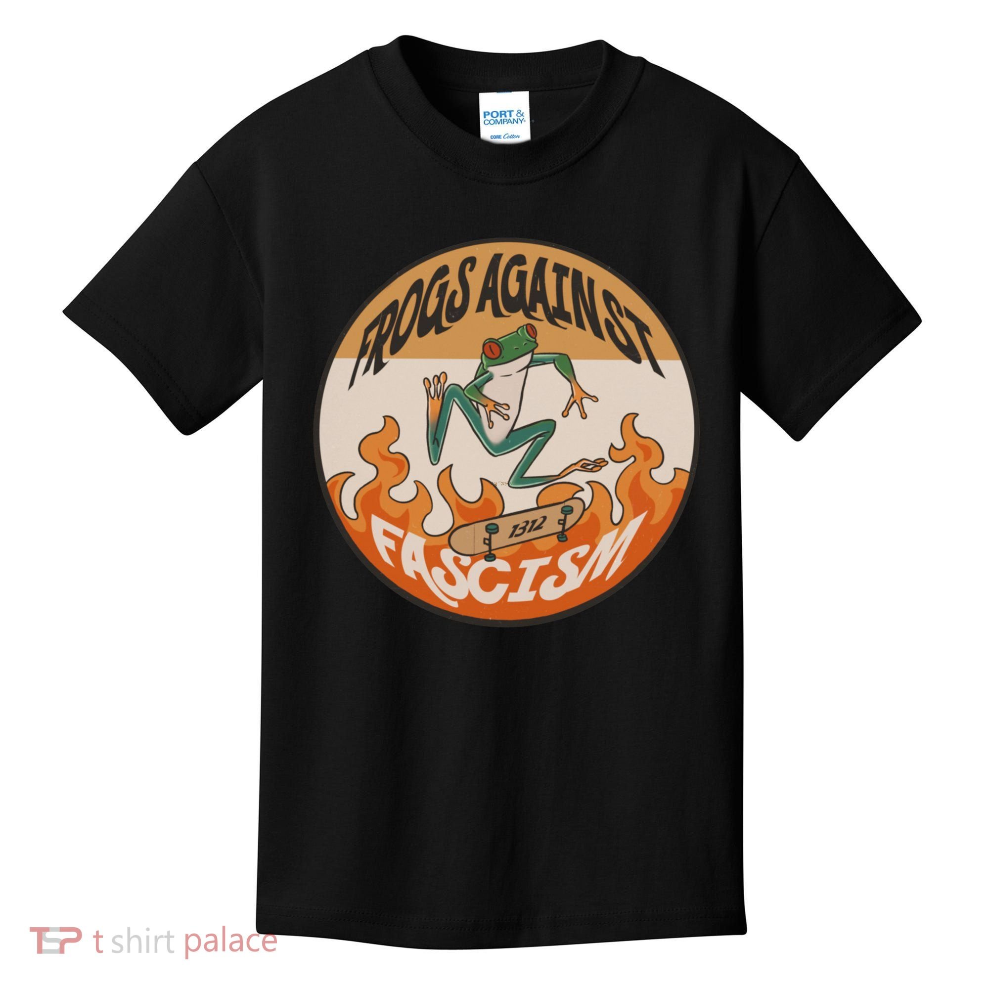 Frogs Against Fascism Kids T-Shirt