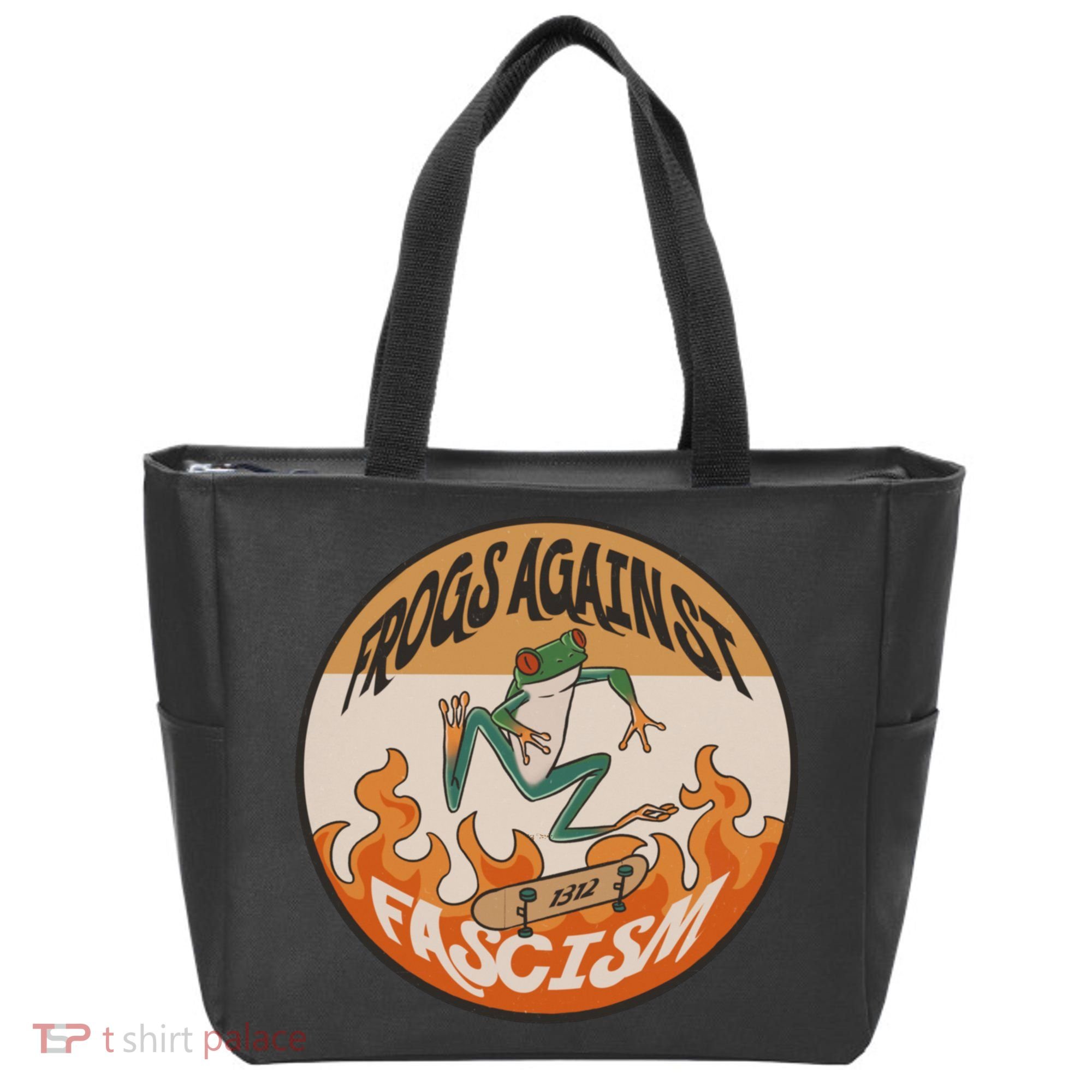 Frogs Against Fascism Tote Bag