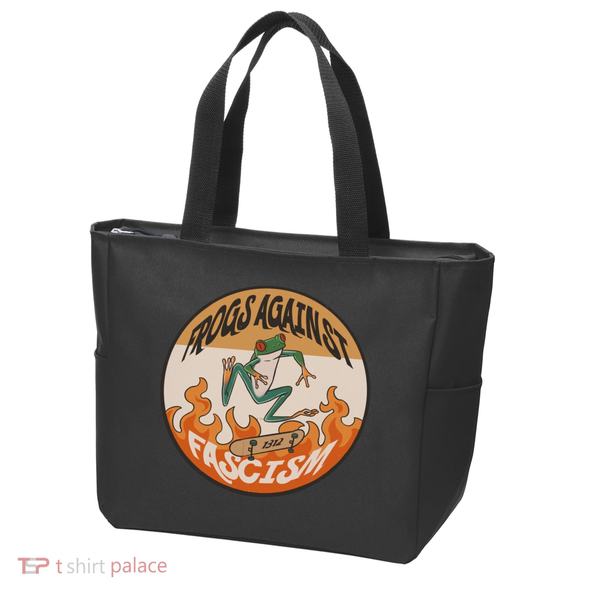 Frogs Against Fascism Tote Bag