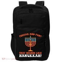 festive and fun that sounds like Hanukah Festival Impact Tech Backpack thumb 0
