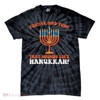 festive and fun that sounds like Hanukah Festival Tie-Dye T-Shirt thumb 0