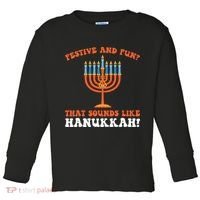 festive and fun that sounds like Hanukah Festival Toddler Long Sleeve Shirt thumb 0