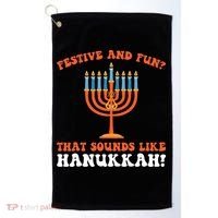 festive and fun that sounds like Hanukah Festival Golf Towel thumb 0