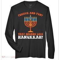 festive and fun that sounds like Hanukah Festival Zone Performance Long-Sleeve T-Shirt thumb 0