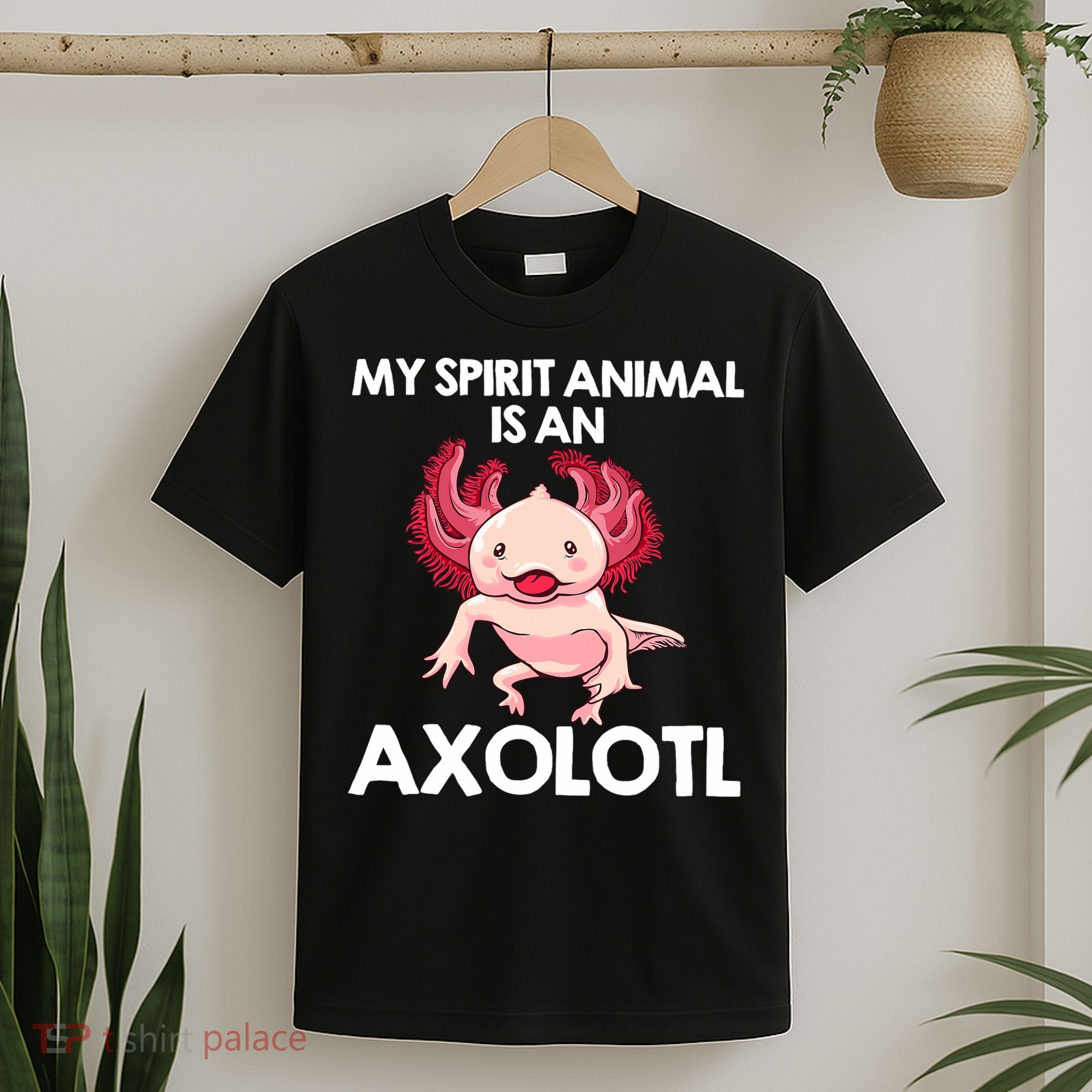 Funny Axolotl For   Spirit Animal Biology Zookeeper  T-Shirt