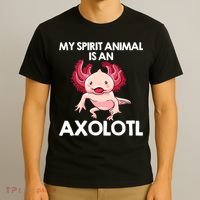 Funny Axolotl For   Spirit Animal Biology Zookeeper  T-Shirt thumb 3