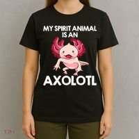 Funny Axolotl For   Spirit Animal Biology Zookeeper  T-Shirt thumb 4