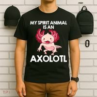 Funny Axolotl For   Spirit Animal Biology Zookeeper  T-Shirt thumb 6