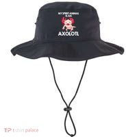 Funny Axolotl For   Spirit Animal Biology Zookeeper  Bucket Hat thumb 0