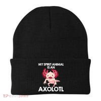 Funny Axolotl For   Spirit Animal Biology Zookeeper  Beanie thumb 0
