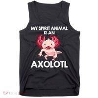 Funny Axolotl For   Spirit Animal Biology Zookeeper  Tank Top thumb 0