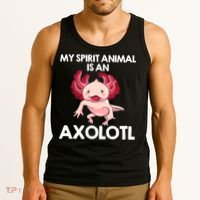 Funny Axolotl For   Spirit Animal Biology Zookeeper  Tank Top thumb 3