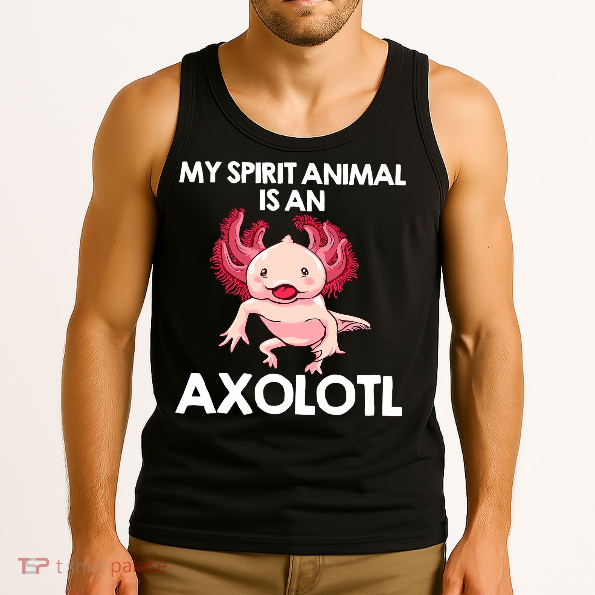 Funny Axolotl For   Spirit Animal Biology Zookeeper  Tank Top